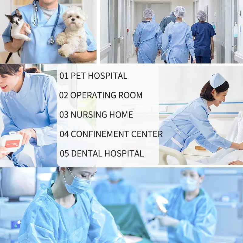 Customized High Quality Disposable Isolation Gown Surgical Gown Factory Wholesale Medical Suits - Image 6