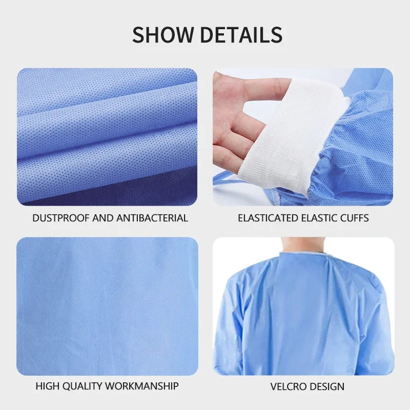 Customized High Quality Disposable Isolation Gown Surgical Gown Factory Wholesale Medical Suits - Image 4